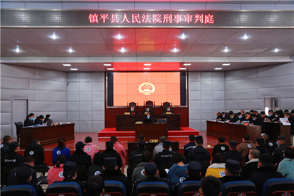 镇平县法院审理一起涉23人恶势力犯罪集团案件