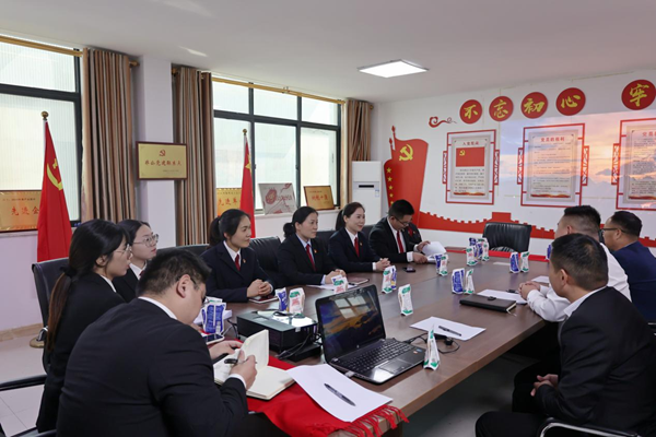 新蔡县人民法院：法企共建强党建 携手共话谋发展