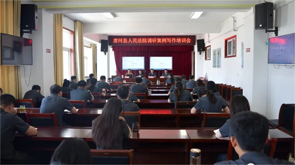 唐河法院组织开展调研案例写作培训