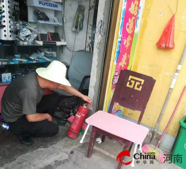 驻马店市驿城区古城街道古城社区开展消防安全排查活动