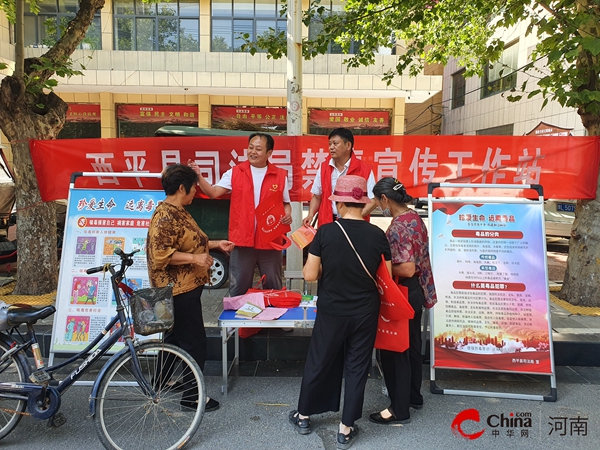 ​西平县组织开展“健康人生，绿色无毒”宣传活动