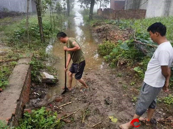 新蔡县棠村镇：积极排除内涝 做好防汛减灾工作