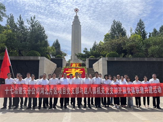 十七冶河北片区项目党支部与赵八镇机关党支部开展党建联建共建活动