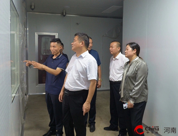 新蔡县委副书记、县长李勇到开发区重点项目建设一线现场办公