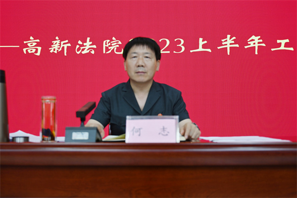 南阳高新区法院召开2023年度上半年工作总结会