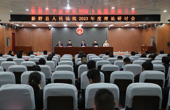新野县法院召开2023年度理论研讨会