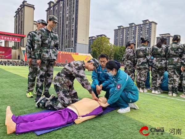 ​西平县第二人民医院为杨庄高中军训学生开展应急救护培训