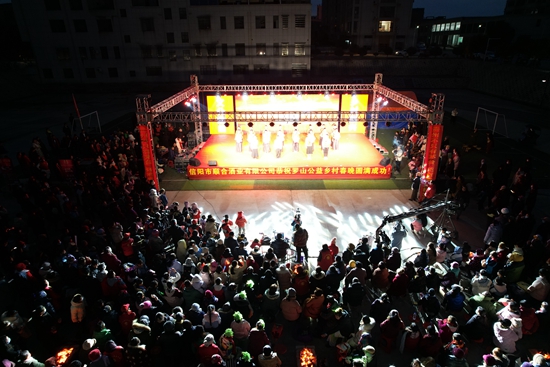 罗山县楠杆镇举办首届迎新春联欢晚会