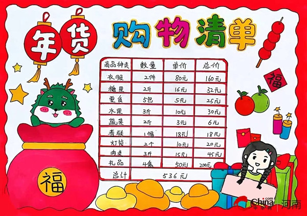 ​龙行龘龘 数说精彩——西平县第三小学创新数学作业