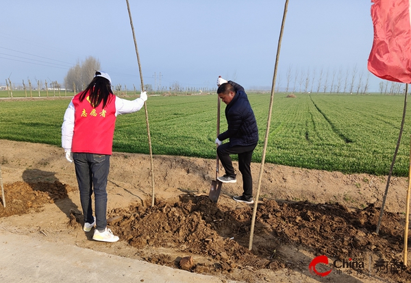 ​“植”此青绿 不负春光——西平县蔡寨回族乡开展义务植树活动