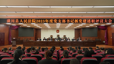 潢川法院召开2023年度党支部书记抓党建述职评议大会