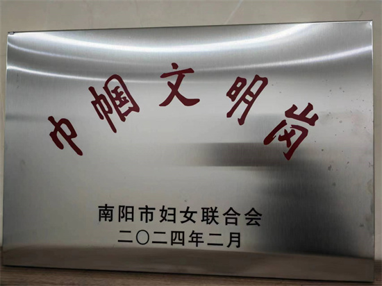 每日信息：淅川法院立案庭喜获南阳市“巾帼文明岗”荣誉称号