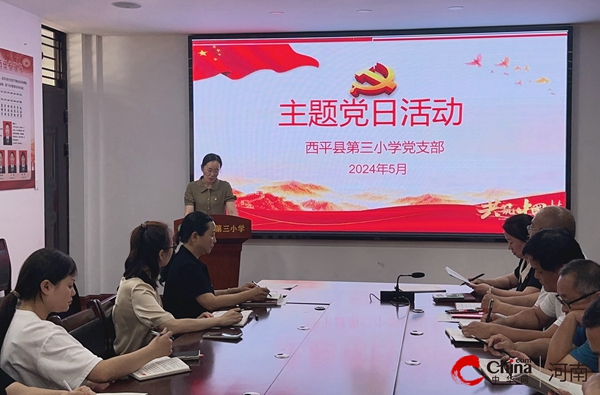 ​西平县第三小学党支部举行2024年5月主题党日活动