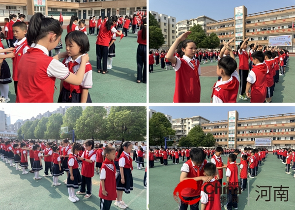 红领巾爱祖国——驻马店市第十二小学举行新队员入队仪式