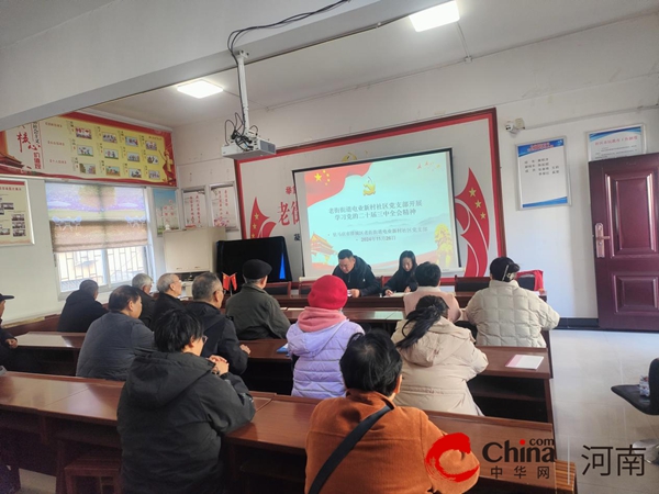 驻马店市驿城区老街街道开展深入学习党的二十届三中全会学习精神