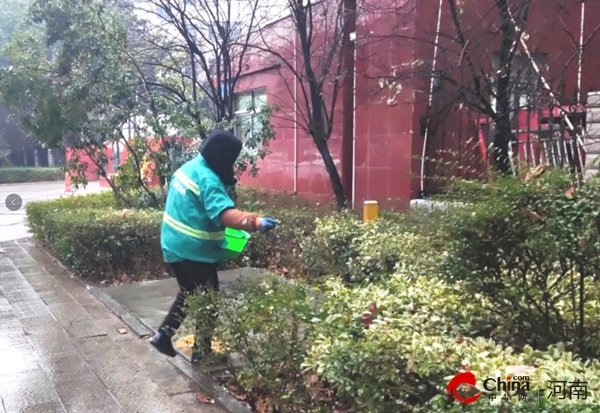 驻马店开发区城市管理局：抢抓降雨有利时机为绿化施肥越冬