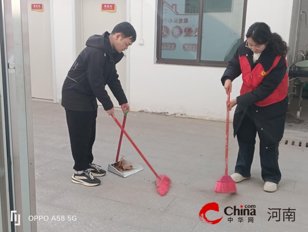 驻马店市驿城区人民街道中山社区携手大学生志愿者开展系列迎新春活动