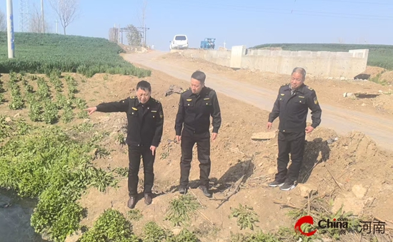 驻马店市生态环境局西平分局开展重点河道巡查工作