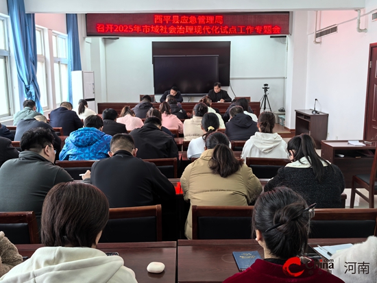 西平县应急管理局召开2025年市域社会治理现代化试点工作专题会