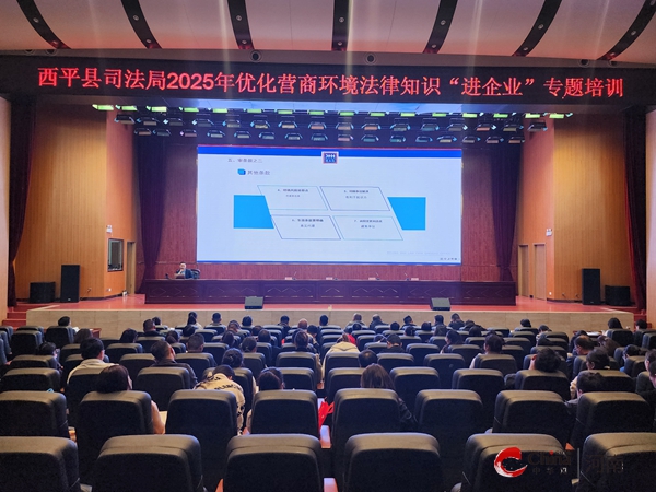 西平县司法局开展“春风暖企 法治护航”送法进企法律服务活动