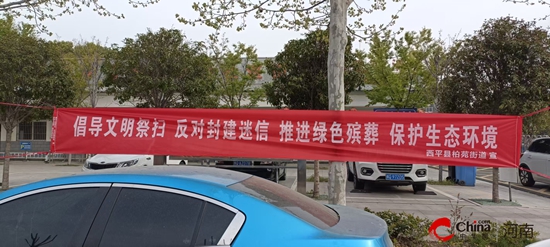 西平县柏苑街道：文明祭扫树新风 绿色清明寄哀思