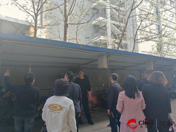 驻马店市驿城区雪松街道：整治“飞线”寻良方 雪松取经西园行