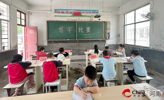 西平县权寨苗张小学开展2025年春期汉字书写比赛
