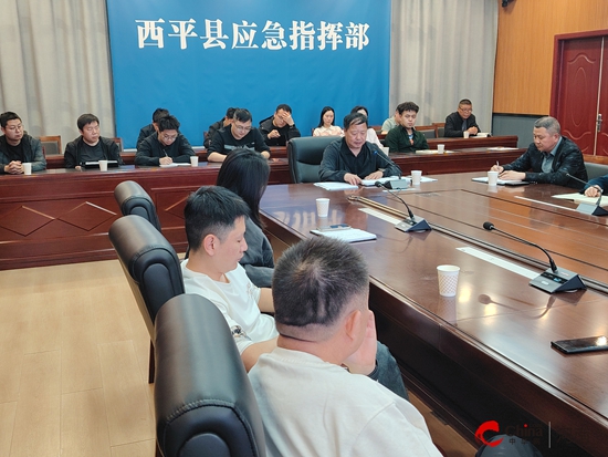 西平县安防办组织召开四月份安全生产风险研判会议