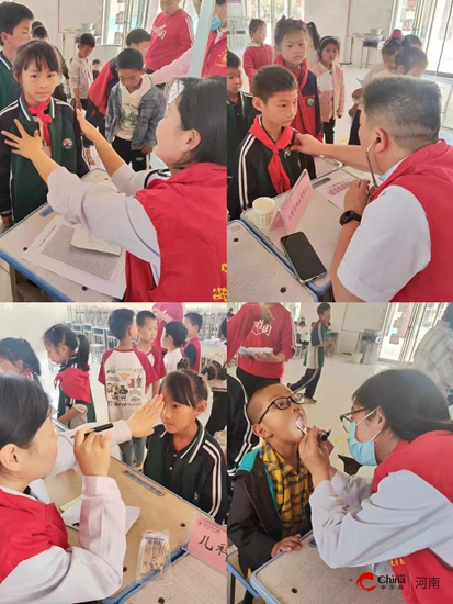 西平县蔡寨乡开展健康体检暨科普进校园文明实践活动