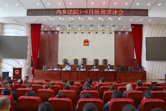 内乡法院召开2025年1-5月份审判执行质效讲评会