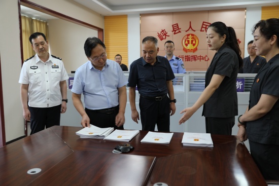 县委书记马俊到西峡县法院调研指导工作