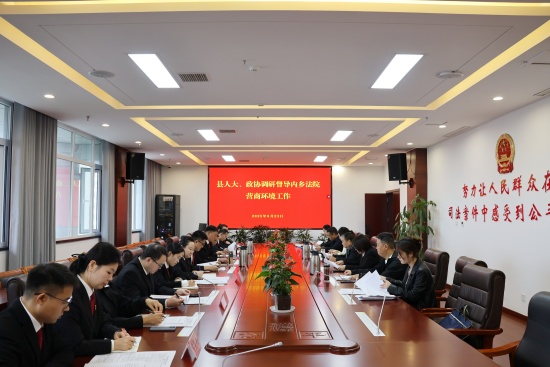 内乡县法院：县人大、政协调研督导法院优化法治化营商环境工作