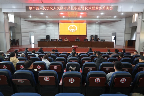 履职宣誓 培训赋能—镇平县法院举行人民陪审员任职宣誓仪式暨业务培训会