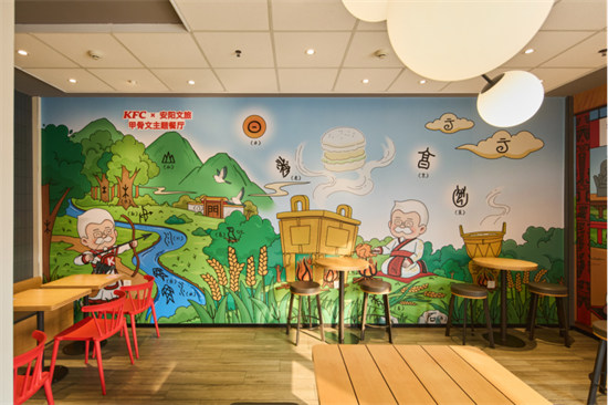 沉浸式“穿越”殷商！河南肯德基携手安阳文旅打造首家甲骨文主题餐厅(3)702