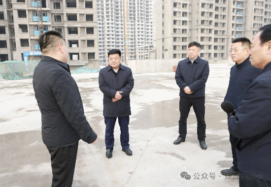 示范区党工委书记、豫商经济技术技术开发区党工委副书记、管委会主任张峰调研安置房建设和党建引领基层高效能治理工作