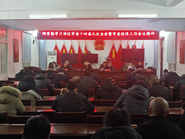 邓州市陶营镇深入学习贯彻市委十四届九次全会暨经济工作会议精神