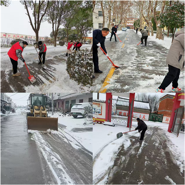 邓州市小杨营镇：冰雪里干群同心护民生