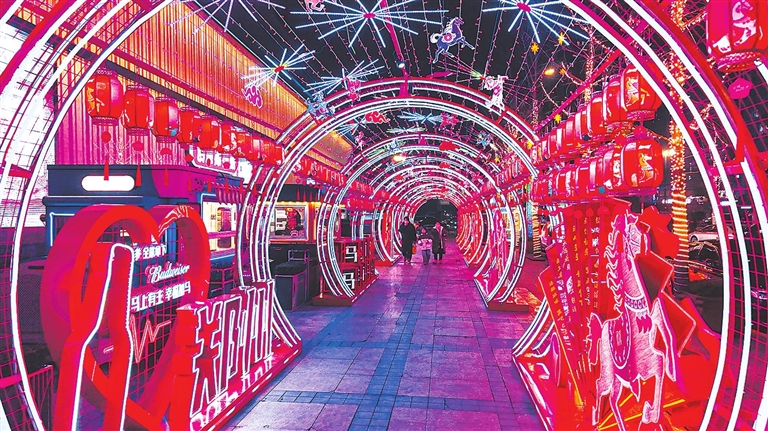 郑州街头年味浓