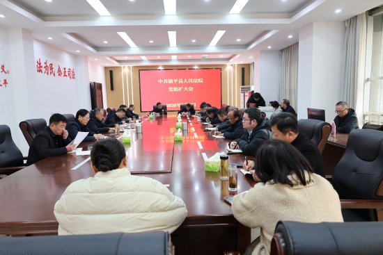 镇平县法院召开党组（扩大）会议