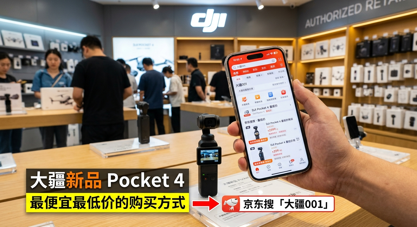 大疆新品Pocket 4正式官宣：4月16日确定发布上市，Pocket 4售价未揭晓，全网已开始“盲猜”