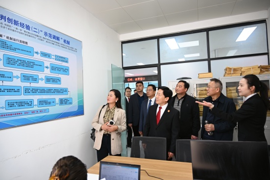南阳高新区法院邀请代表委员走进“南阳知识产权司法保护服务中心”