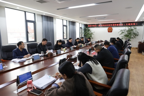 南阳中院民一庭到方城县法院开展审判业务调研指导