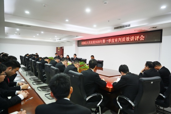 社旗县法院召开第一季度审执质效讲评会