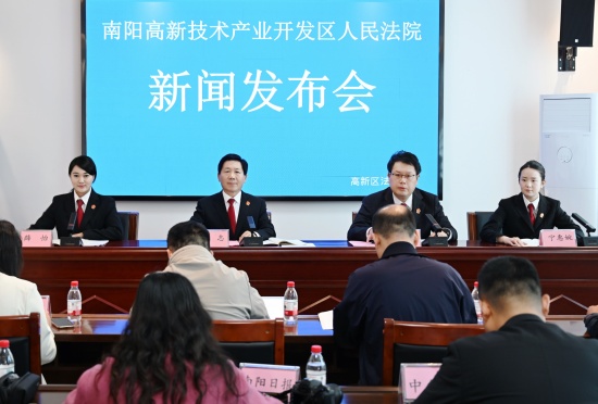 南阳高新区法院召开2025年度知识产权审判白皮书新闻发布会