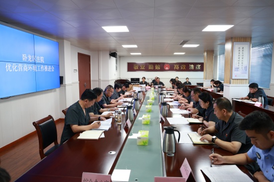 南阳卧龙区法院召开优化营商环境工作推进会