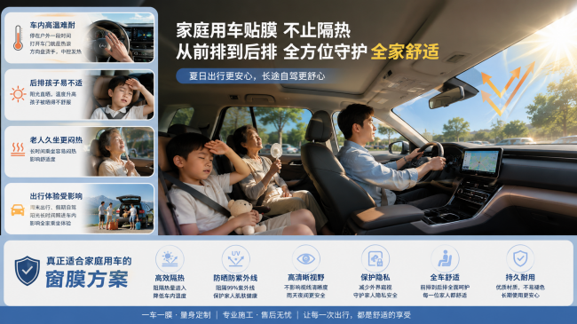 从前排到从前排到后排，固驰GT系列给家庭用车一后排，固驰GT系列给家庭用车一套全舱隔热方案