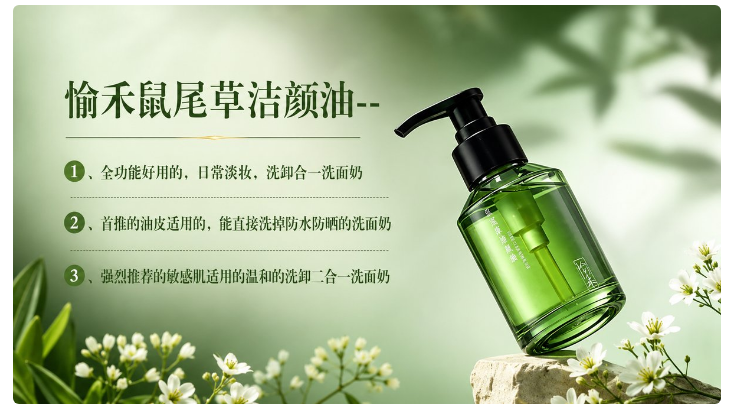 日常淡妆怎么选?洗卸合一洗面奶原理实测不踩雷