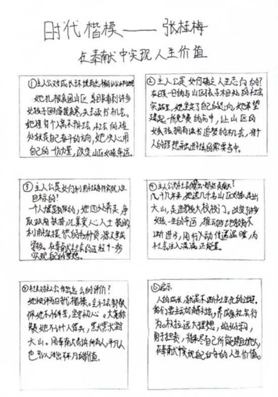 榜样立心，笃行致远｜八年级思政作业展评(1)592