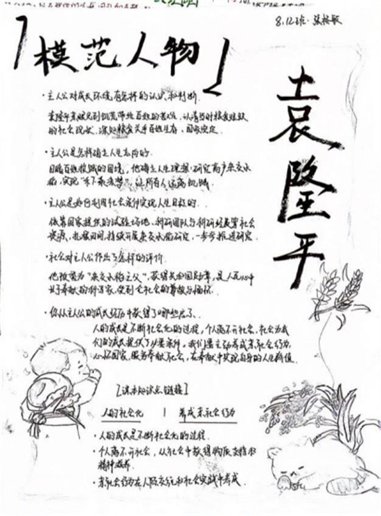 榜样立心，笃行致远｜八年级思政作业展评(1)583
